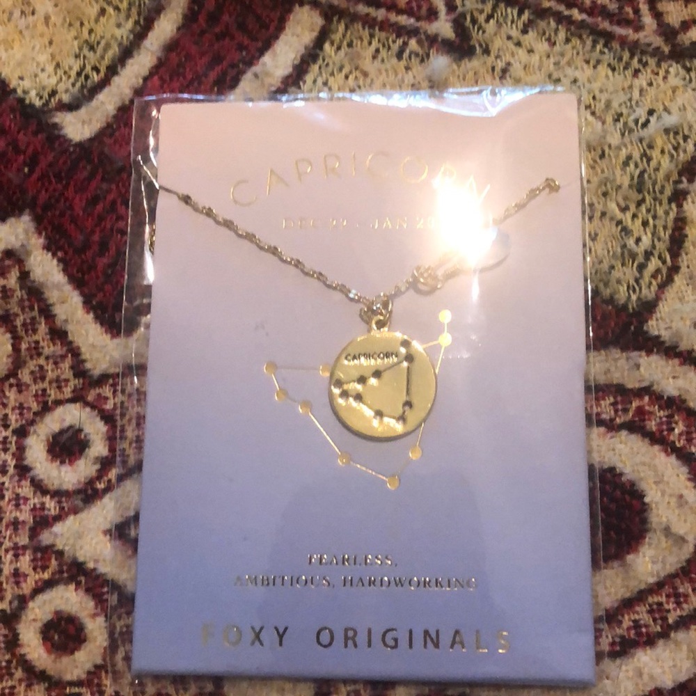 Constellation necklace Capricorn